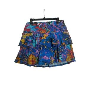 Dona Jo Skirt Womens 3 XL Colorful Pockets Skort Shorts